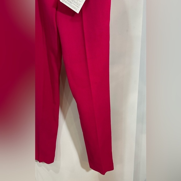 NWOT Rosetta Getty Wool Crepe Tapered Trouser Pants Fuchsia Pink 4 - Picture 10 of 15